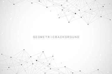 Genel ağ bağlantı pankartı tasarım şablonu. Küresel iş konseptinde sosyal ağ iletişiminin başı. Büyük veri görselleştirmesi. İnternet teknolojisi.