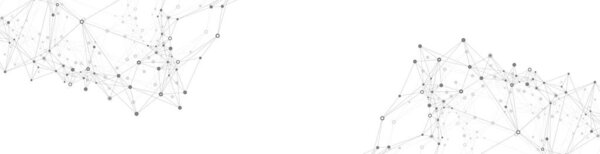 Цифры абстрактный фон с соединенными линиями и точками, волновой поток. Цифровая нейронная сеть. Сетевой фон и фон подключения для презентации. Графическая многоугольная фоновая иллюстрация