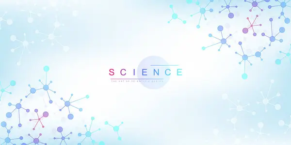 科学研究と遺伝子遺伝子 ヘルスケア 医学デザインのためのDna抽象背景構造 ベクターイラスト — ストックベクタ
