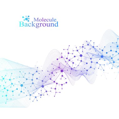 Bilim araştırmaları ve gen genetiği, sağlık ve tıp tasarımı için DNA Soyut Arkaplan Yapısı. Vektör İllüstrasyonu