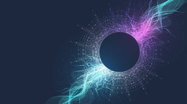 AI Banner Concept In The Digital Style. İnternet Teknolojisi için Üretici Fikirler Tasarım Elemanı. Gelecek Teknolojisi Yapay Zeka Konsepti