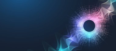 AI Banner Concept In The Digital Style. İnternet Teknolojisi için Üretici Fikirler Tasarım Elemanı. Gelecek Teknolojisi Yapay Zeka Konsepti