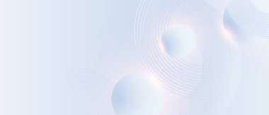 Dairesel çizgileri olan modern soyut mavi arkaplan. Poster, broşür, kapak, web sitesi, başlık, web pankartı, sunum için Geometrik çizgili sanat tasarımı.