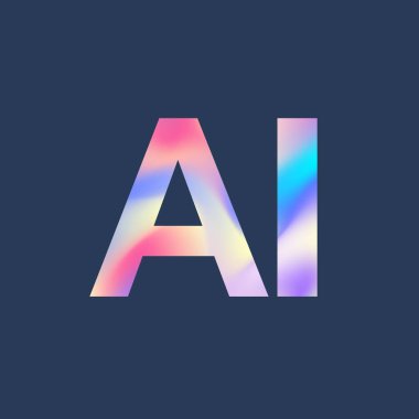 AI Banner Concept In The Digital Style. İnternet Teknolojisi için Üretici Fikirler Tasarım Elemanı. Gelecek Teknolojisi Yapay Zeka Konsepti