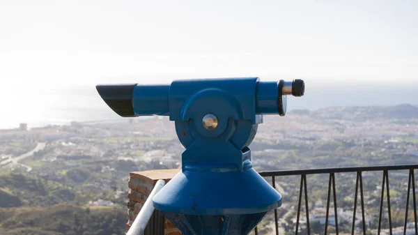 binoculars in a viewpoint in mijas