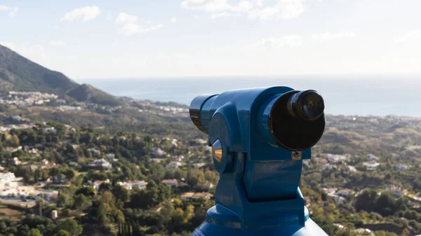 binoculars in a viewpoint in mijas