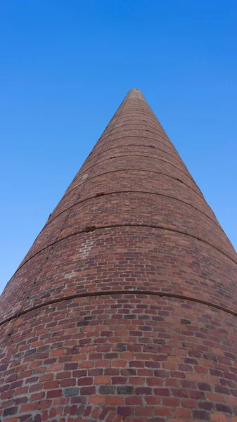 Industrial Brick Chimney Seen Malaga — стоковое фото
