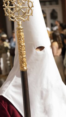 Andalucia 'nın kutsal haftasında Nasıralı imajı, kutsal pazartesi.