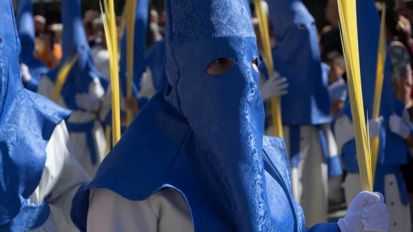 stock image image of a nazarene in holy week in andalucia