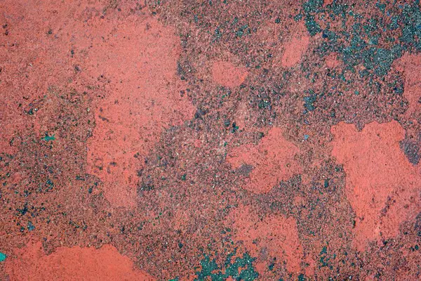 Una Vieja Pared Cemento Pintado Rojo Grunge Textura Fondo Textura —  Fotos de Stock