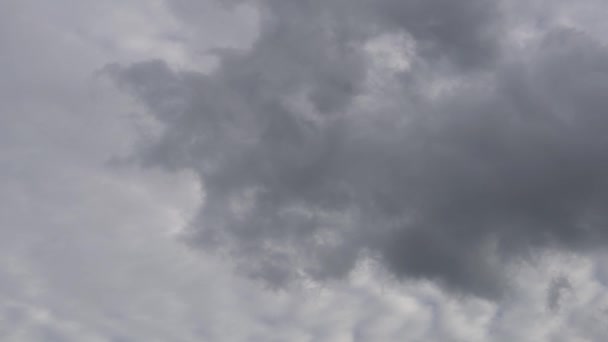 Nuvole Nel Cielo Muovevano Lentamente Stava Piovere — Video Stock