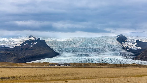 Vatnajokull Est Glacier Calotte Glaciaire Grand Volumineux Islande Parc National — Photo