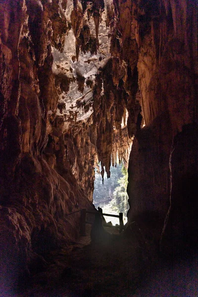 Attraction Touristique Populaire Grottes Tham Nam Lod Dans Province Mae — Photo