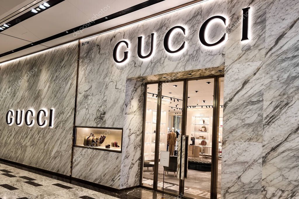 Founded in Florence Italy in 1921, Gucci is one of the worlds leading luxury brands. Featured here is Gucci luxury store in Kuala Lumpur, Malaysia