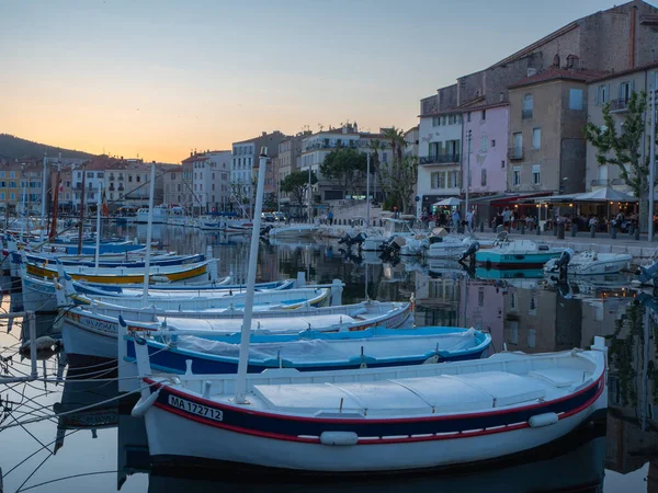 Den Vackra Lilla Staden Ciotat Frankrike Turistattraktion Med Färgglada Historiska — Stockfoto