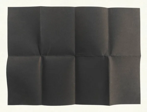 Close Van Zwart Papier Gevouwen Acht Textuur Achtergrond — Stockfoto