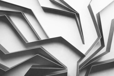 Siyah ve beyaz geometrik şekiller