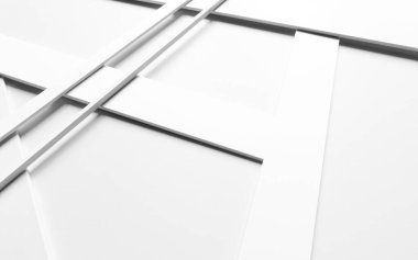 Beyaz arkaplanda perspektif çizgileri