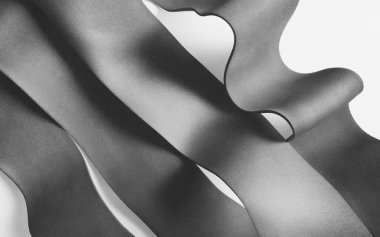 Dalgalı elementler soyut doku arkaplanı, gri arkaplan