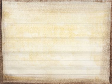 Kahverengi kenarı, doku arkaplanı olan eski notaların yakın plan görüntüsü