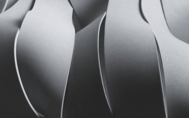 Dalgalı elementlerle kompozisyon, soyut