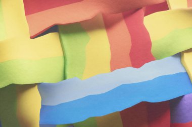 Renkli soyut arkaplan için yakın plan çizgileri