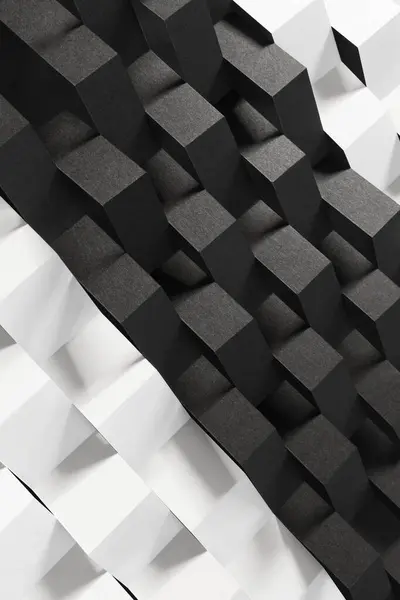 黒と白の抽象的な構成 紙の質の背景 — ストック写真