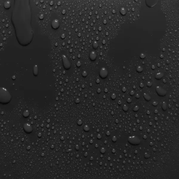Superfície Com Gotas Água Fundo Escuro — Fotografia de Stock
