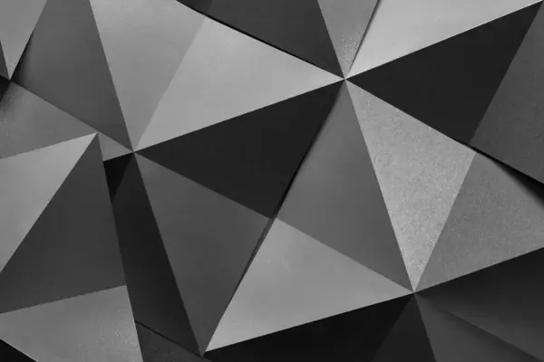 Siyah beyaz çokgen şekiller, soyut arkaplan