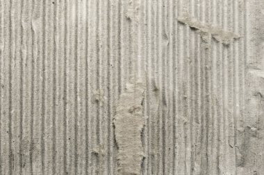 Gri çizgili eski kıvrımlı karton, arka plan