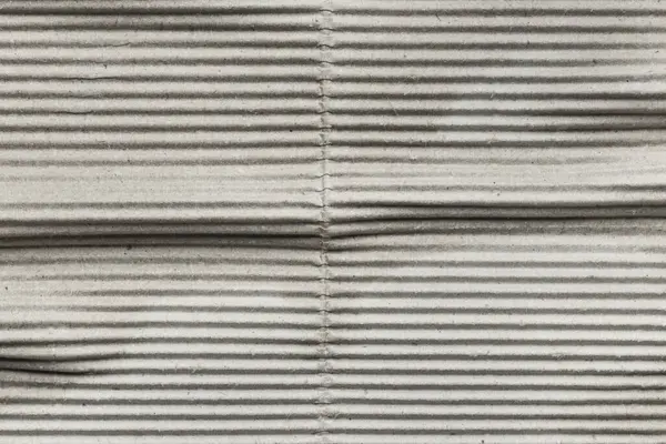 Gray Striped Old Corrugated Cardboard Background — Stock Photo, Image