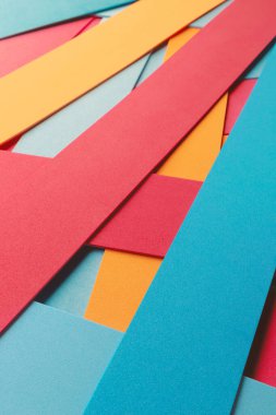 Soyut arkaplan, renkli elementlerle perspektif geometrik bileşimi, 3d illüstrasyon