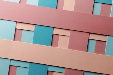 Soyut arkaplan, renkli elementlerle geometrik kompozisyon, 3d illüstrasyon