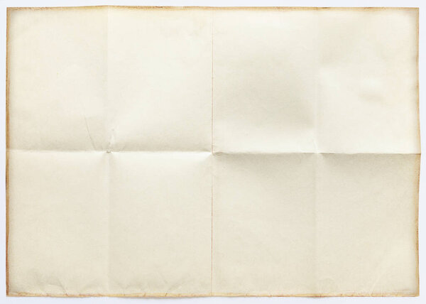 Sheet paper isolated on white, background texture for design