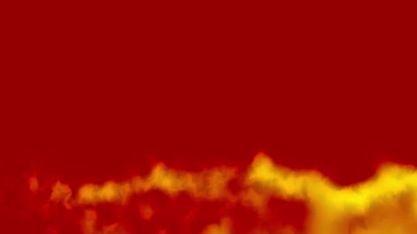 明亮的火焰燃烧边界动画效果概念背景橙色红色动画 — 图库视频影像