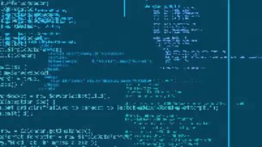 Mavi arkaplandaki bir ağ güvenlik duvarı animasyonunda güvenlik yazılımı ekranı arızalanıyor