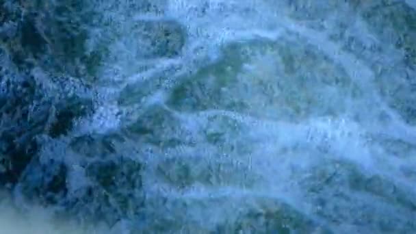 Потік Бульбашок Води Середній Постріл Вибірковий Фокус — стокове відео