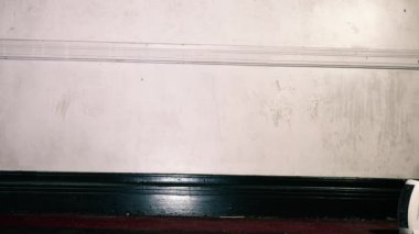 Creepy office chair in old building effect 4k shot selective focus