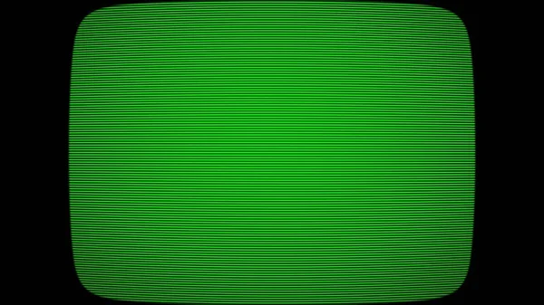 Old style green background television tube background illustration