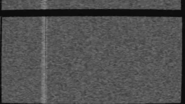 电视动画中的静态故障干扰和噪声 — 图库视频影像