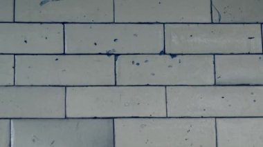 Old damaged grunge brick wall dolly zoom close up selective focus 