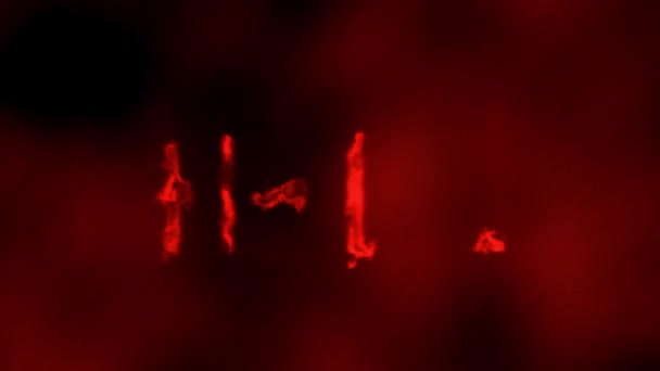 Hell Burning Flames Concept Animation Red Fire Background — Video