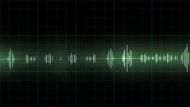 Audio Levels Pulsating Black Background Animation Concept Abstract — Wideo stockowe