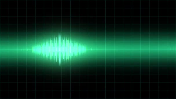 Audio Levels Pulsating Black Background Animation Concept Abstract — Stok video