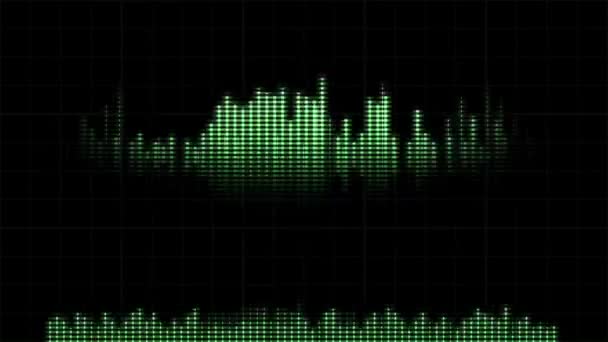 Audio Levels Pulsating Black Background Animation Concept Abstract — Vídeos de Stock