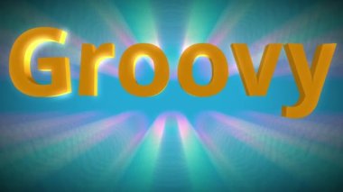 Modaya uygun 60 'lar hippi tarzı Psychedelic arkaplan animasyonu 