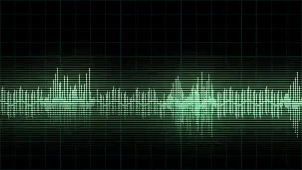 Audio Levels Pulsating Black Background Animation Concept Abstract — Vídeos de Stock