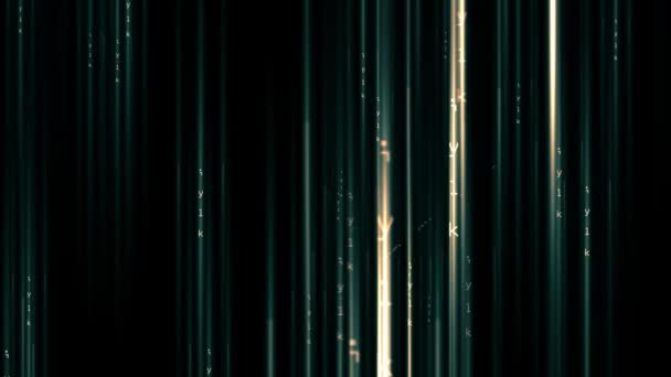 Matrix Δεκαεξαδική Ροή Δεδομένων Στον Κυβερνοχώρο Animation Αφηρημένη — Αρχείο Βίντεο