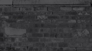 Kara Cuma işareti tuğla duvar arkaplan canlandırmasına karşı