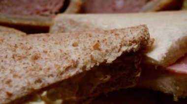 Sandviç seçimi, doldurma seçeneğiyle yakınlaştırma panelini kapat, yavaş çekim seçici odak noktası